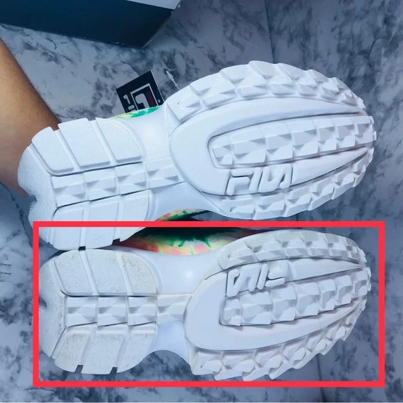 NEW Fila Disruptor II Tie Dye 5XM00819-775 Womens Shoes Sneakers Size 6 - Picture 10 of 14